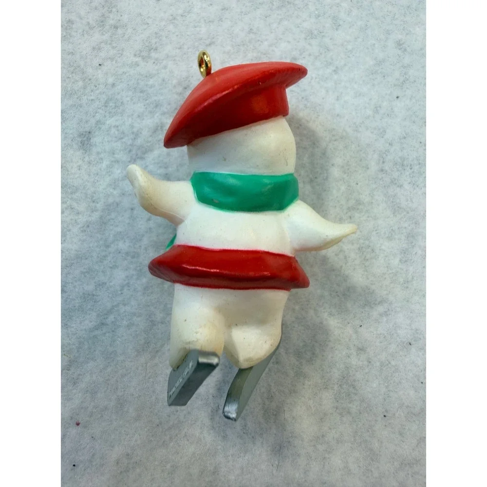 Hallmark Keepsake Ornament 1990 Daughter Snowman Ice Skating Vintage QX449-6